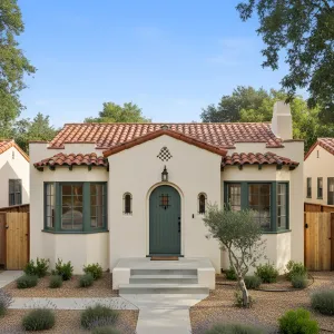 Saffron Barrel-Tile Garden Bungalow