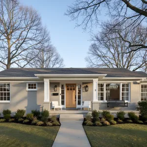Buttermilk Brick With Oak Welcome