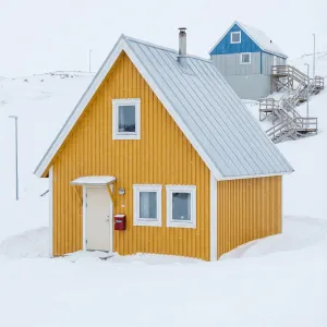 Amber Snow Cabin With Tin Roof