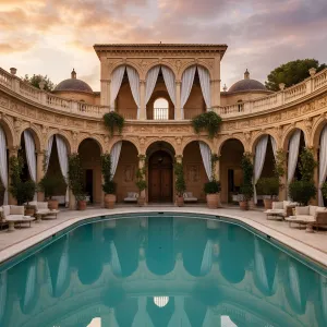 Arcaded Courtyard Serenity Palazzo
