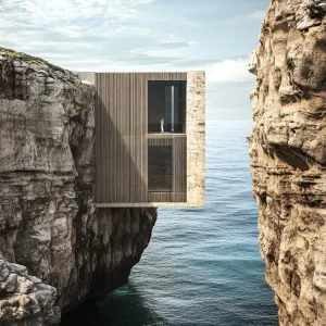 Daring Balcony Between Cliffs