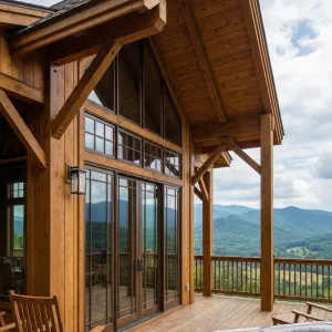 Hot Tub Timber Balcony Outlook