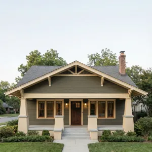 Moss Porch Haven Craftsman Bungalow