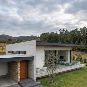 Hillside Glass Veranda Modern Villa