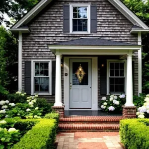 A Gabled Hideaway with Hydrangeas