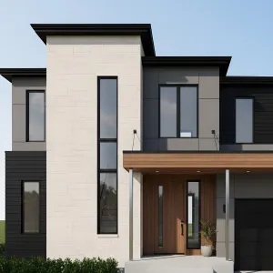 Ivory Tower With Coal Cladding