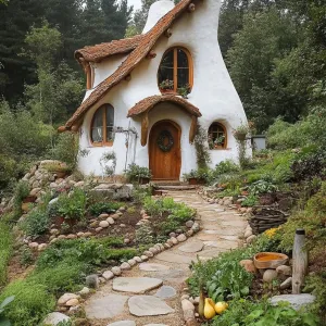 Eco-friendly Cob House With a Living Roof