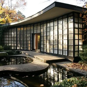 Serene Glass Symphony: The Curved Enigma