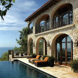 Stone Arches Overlooking Ocean Bliss