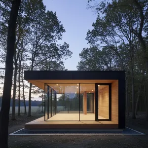 Timber-Lined Woodland Glass Studio
