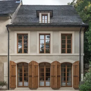 Stately Stone Villa with Wooden Charm