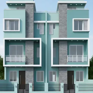 Aqua-Stacked Twin Urban Facades
