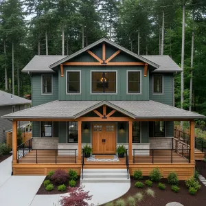 Craftsman Forest Green Retreat