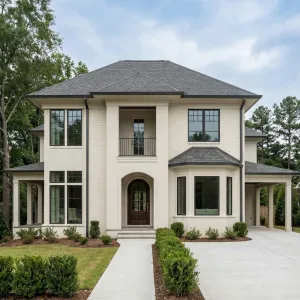 Quiet Courtyard-Inspired Suburban Manor