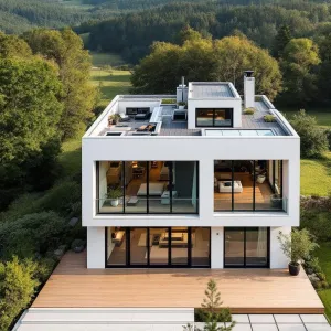 Cube Oasis with a Mountain View