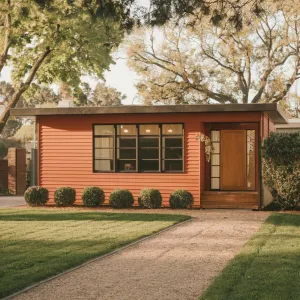 Retro Ruby: A Mid-Century Stunner