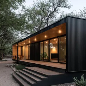 Flat Roof Serenity: Evening Sanctuary