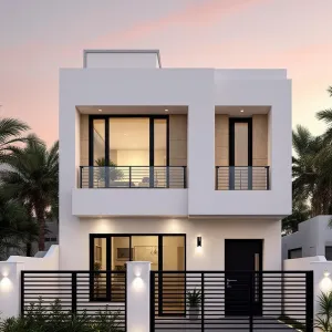 Modern Chic with Palm Serenity