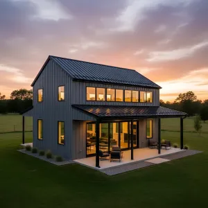 Twilight Prairie Steel Homestead