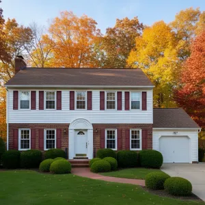 Autumn Serenade: Suburban Elegance Unfurled