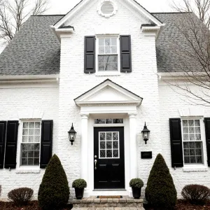 Timeless White Retreat With Shuttered Allure