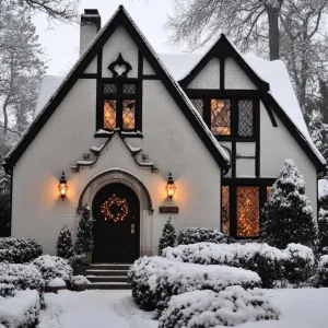 Winter’s Whisper: A Modern Tudor Escape