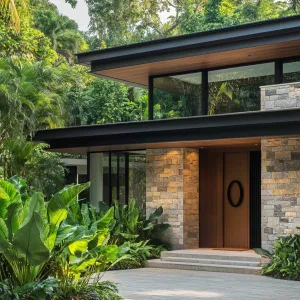 Tropical Gateway: Nature’s Chic Entryway