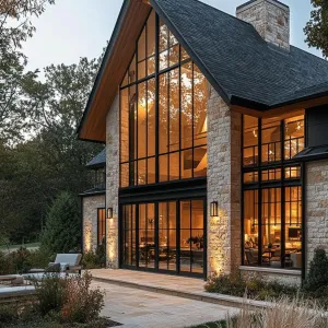 A Rustic Palace of Glass and Stone