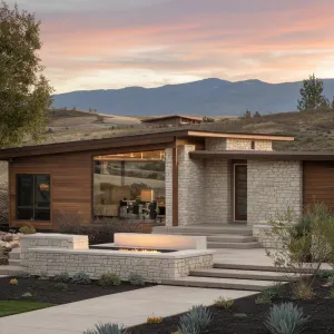 Mid-Century Ranch Escapade: Fire and Flair