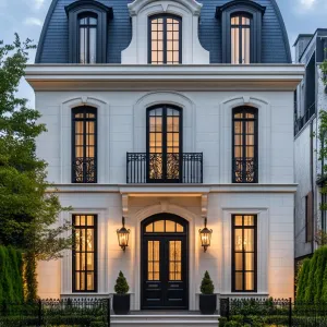 Illuminated Elegance: A Parisian Poem in Stone