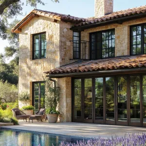 A Stony Embrace with Lavender Delight