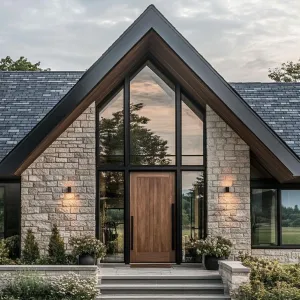 Stately Peaks: The Elegant Gable Escape