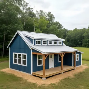 Farmhouse Shed With Dormer Loft