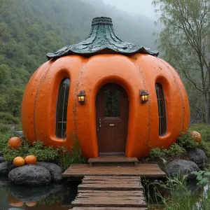 Pumpkin Abode: Whimsical Getaway Delight