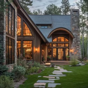 Preview of Rustic Serenity: A Cozy Stone And Wood Retreat