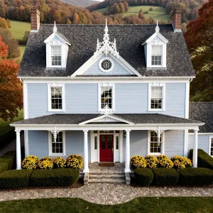 Victorian Grandeur with a Scarlet Surprise