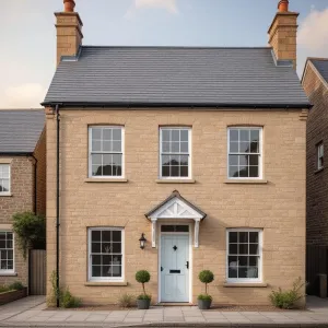 Stone Serenity with Blue Door Drama