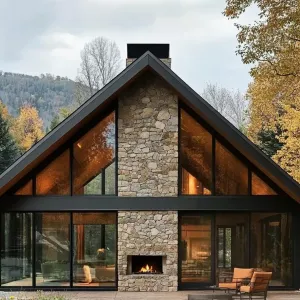 Gable House Glory: Rustic Cozy Delight
