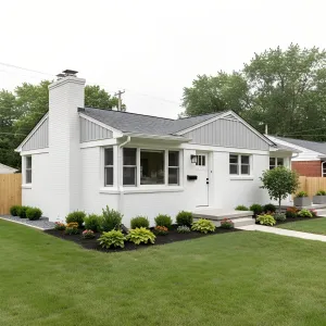 Frosted Gables Suburban Ranch