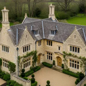 Stately Storybook Sanctuary with Turreted Towers
