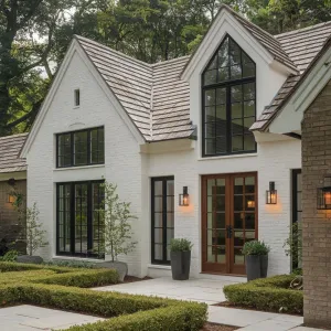 White-Brick Wonderland with Gable Grins
