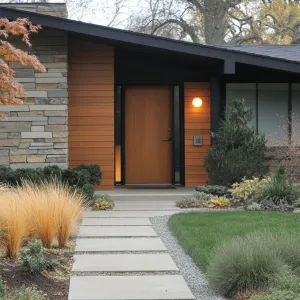 Wood and Stone Symphony: A Modern Retreat
