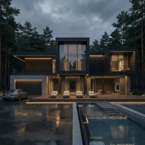 Forest Edge Noir Retreat