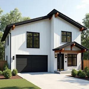 The Contemporary Cottage with Charcoal Accents