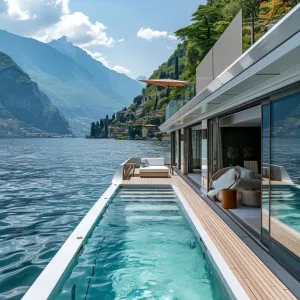 Luxury Houseboat With Rooftop Pools