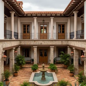 Courtyard Charisma: A Splash of Elegance