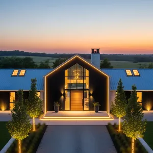 A Stardust Haven: Barn Meets LED Bliss