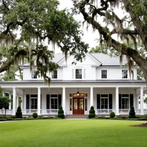 Southern Charisma Under Oak Canopy