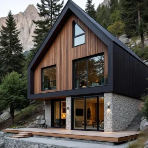 Cliff-Cuddled Chalet: The Timber Escape