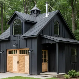 Ebony Enclave in the Woods